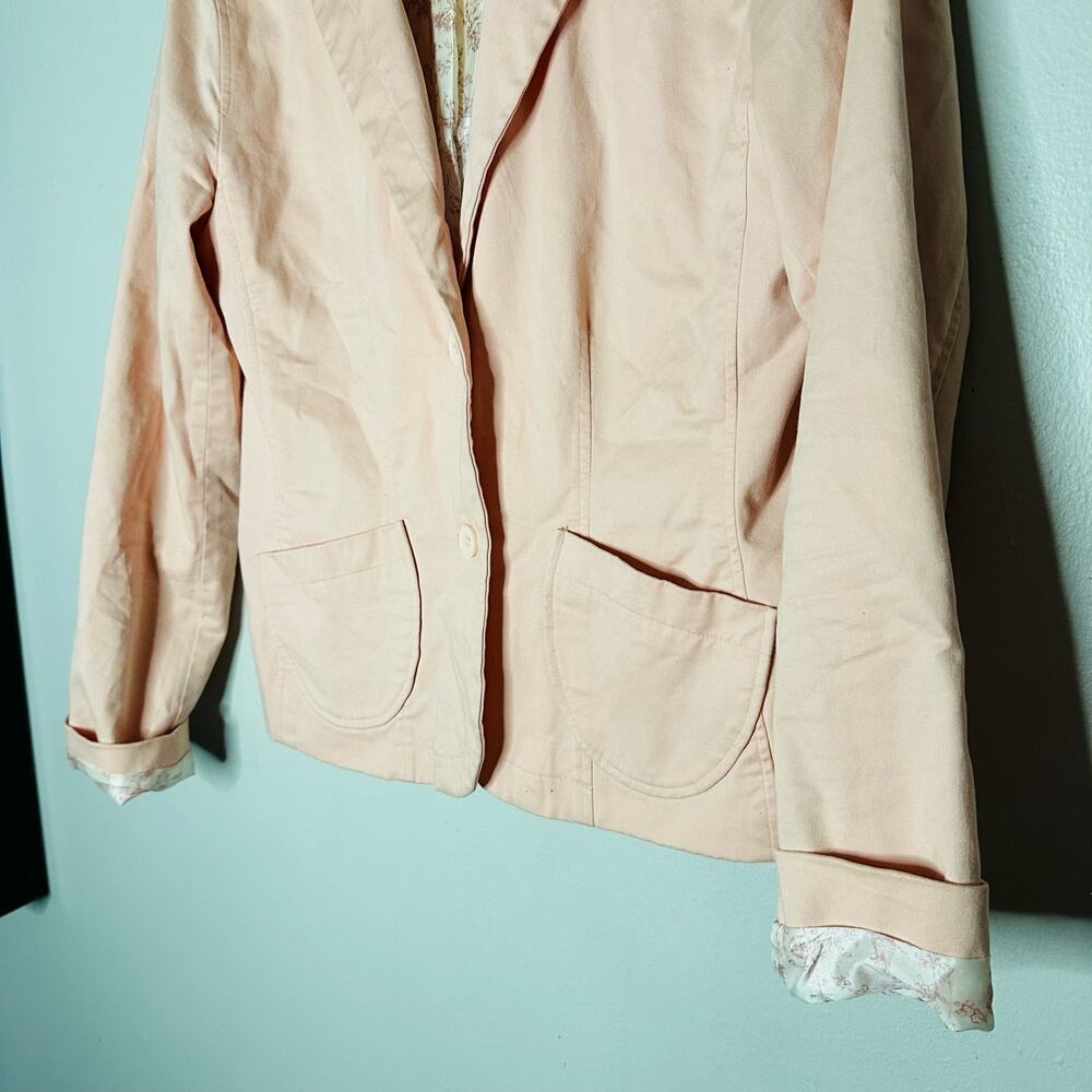 Frontier Light Pink Button Front Button Cotton Bl… - image 7